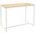 Paperflow Rechthoekige Hoge Tafel met Beukenkleurig Melamine Top en Wit Frame easyDesk 1500 x 750 x 1100mm