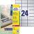 AVERY Zweckform L6133-20 Etiketten A4 Zilver 70 x 37 mm 20 Vellen à 24 Etiketten