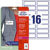 Avery Etiketten L4783-20 Rechthoekig 88,9 x 31 mm 120 gram Wit 20 Vellen van 16 Etiketten