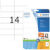 HERMA Adresetiketten 5057 Wit 105 x 42,3 mm 25 Vellen à 14 Etiketten