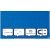 Nobo Impression Pro Wandmontage Magnetisch Glasbord 100 x 56 cm Blauw