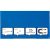 Nobo Impression Pro Wandmontage Magnetisch Glasbord 126 x 71 cm Blauw