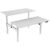 euroseats Zit-sta bureau Bench Wit 1.800 x 800 x 600 – 1.230 mm wit tabletop wit 180 x 80