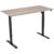 euroseats Zit-sta bureau 1-motor Eiken 1.600 x 800 x 730 – 1.210 mm zwart (1 motor) tabletop robson 160 x 80