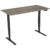 euroseats Zit-sta bureau 2-motor Eiken 1.800 x 800 x 620 – 1.250 mm zwart tabletop logan 180 x 80