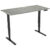 euroseats Zit-sta bureau 2-motor Grijs 1.800 x 800 x 620 – 1.250 mm zwart tabletop oxyd 180 x 80