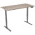 euroseats Zit-sta bureau 2-motor Eiken 1.600 x 800 x 620 – 1.250 mm grijs tabletop robson 160 x 80