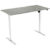 euroseats Zit-sta bureau 1-motor Grijs 1.600 x 800 x 730 – 1.210 mm wit (1 motor) tabletop oxyd 160 x 80