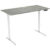 euroseats Zit-sta bureau 2-motor Grijs 1.800 x 800 x 620 – 1.250 mm wit tabletop oxyd 180 x 80