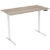 euroseats Zit-sta bureau 2-motor Eiken 1.800 x 800 x 620 – 1.250 mm wit tabletop robson 180 x 80