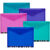 Snopake Documentmap A4 Kleurenassortiment Polypropyleen 24 x 0,9 x 31,2 cm Pak van 5