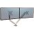 Fellowes 8056501 Platinum Series Dubbele monitorarm Gasveertechnologie 2 USB-poorten Zilver,