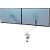 Fellowes 8056301 Platinum Series Dubbele monitorarm Gasveertechnologie 2 USB-poorten Wit,