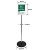 Box van 5 vloerstandaard acryl/alu a4 staand office zwart/alu/transparant
