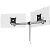 Duurzame Dubbele monitorarm voor 2 schermen 508623 Zilver Aluminium 445 x 780 x 190 mm