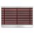 FLOORDIREKT LINE Droogloopmat Profi Brush Aluminium, Vinyl. Rood 900 x 600 mm
