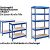 office marshal Heavy duty rek Grizzly Blauw 1.800 x 1.200 x 450 mm