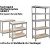 office marshal Heavy duty rek Grizzly Grijs, antraciet 1.800 x 1.200 x 450 mm
