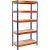 office marshal Metalen stelling Grizzly Blauw, oranje 1.800 x 900 x 600 mm