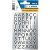 HERMA 4133 Letter A-Z Etiketten 13 x 12 mm Zilver 10 Pak van 2160 Etiketten