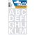 HERMA 4169 Letter A-Z Etiketten 25 mm Wit 10 Pak van 280 Etiketten