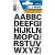 HERMA 4163 Letter A-Z Etiketten 15 mm Zwart 10 Pak van 360 Etiketten