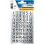 HERMA 4134 Numerieke 1-100 Etiketten 13 x 12 mm Zilver, Zwart 10 Pak van 2160 Etiketten