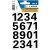 HERMA 4168 Numerieke 0-9 Etiketten 25 mm Zwart 10 Pak van 320 Etiketten