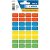 HERMA 3631 Multifunctionele etiketten Kleurenassortiment 12 x 19 mm 10 Pakken à 1600 Etiketten