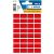 HERMA 3642 Multifunctionele etiketten Rood 12 x 18 mm 10 Pakken à 1600 Etiketten