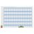 Nobo Jaarplanner zonder datum Performance Wit, blauw 90 x 60 cm
