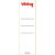 Viking Insteekrugetiketten A4 Wit 10 Stuks 5 x 15,8 cm