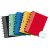 Adoc Classic A5 Ring Gebonden Schrift Kleurenassortiment Kartonnen kaft Geruit 4 x 8 mm 72 vellen